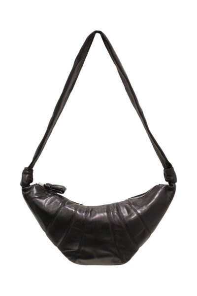 LEMAIRE medium croissant bag Black