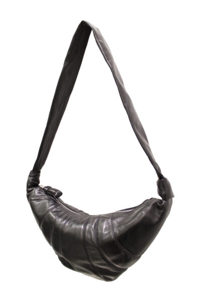 LEMAIRE medium croissant bag Black
