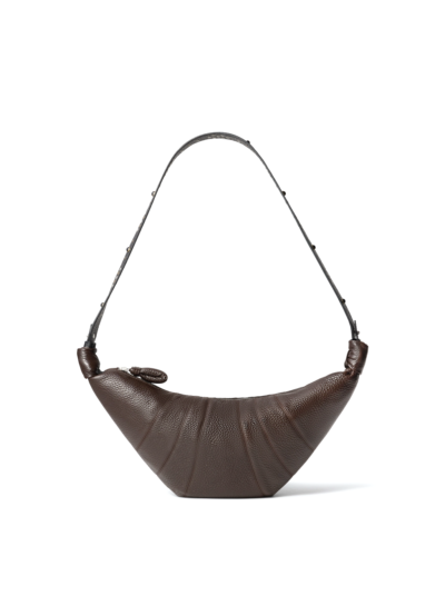 LEMAIRE Lemaire western stud medium croissant bag Brown