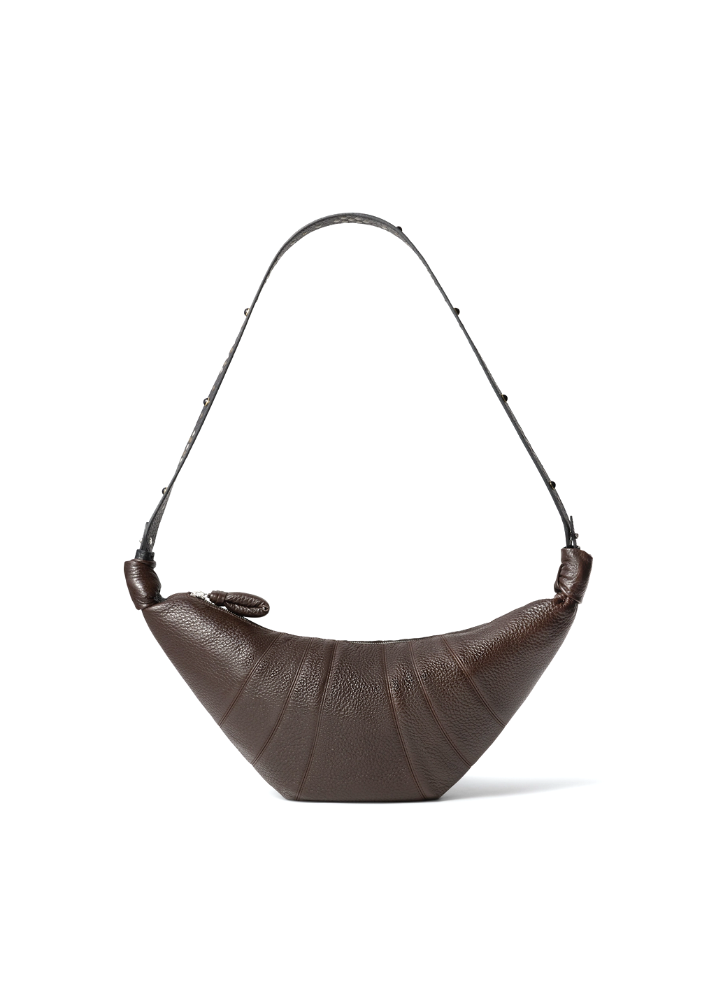 2374_17452.png LEMAIRE Lemaire western stud medium croissant bag Brown