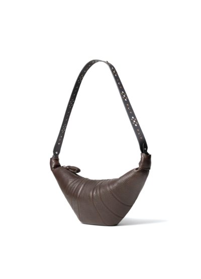 LEMAIRE Lemaire western stud medium croissant bag Brown