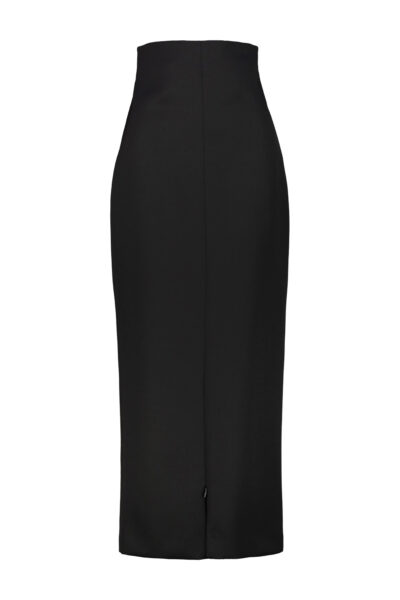 THE ROW The Row Iphora high-waisted wool skirt Black