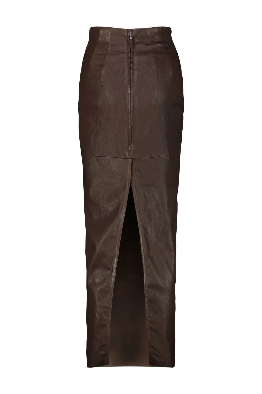 2592_18133.jpg RICK OWENS Rick Owens Dirt Pillar skirt Brown