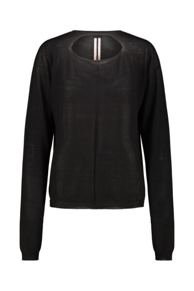 RICK OWENS SLASHED PULL Black