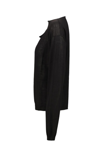 RICK OWENS SLASHED PULL Black
