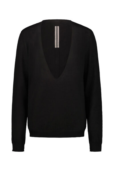 RICK OWENS EXTREME VNECK PULL Black