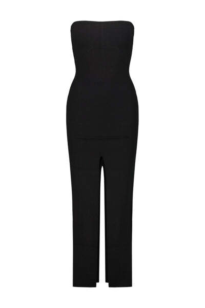 RICK OWENS Rick Owens bustier knit dress Black