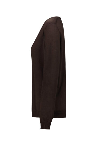 RICK OWENS EXTREME VNECK PULL Brown