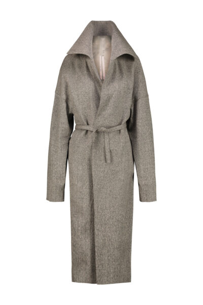 RICK OWENS Rick Owens dracucollar belted coat Multicolour