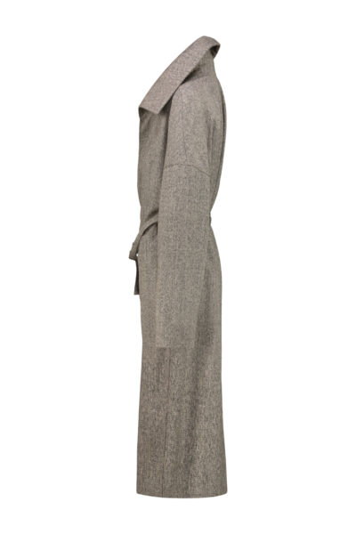 RICK OWENS Rick Owens dracucollar belted coat Multicolour