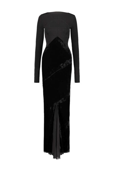 RICK OWENS Rick Owens tower combo gown Black