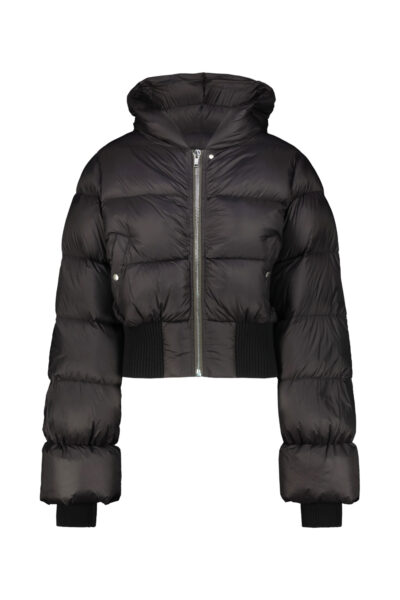 RICK OWENS Rick Owens Tower cinched hooded jacket Black