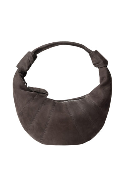 LEMAIRE Lemaire mini fortune croissant bag in alpaca nabuk Brown