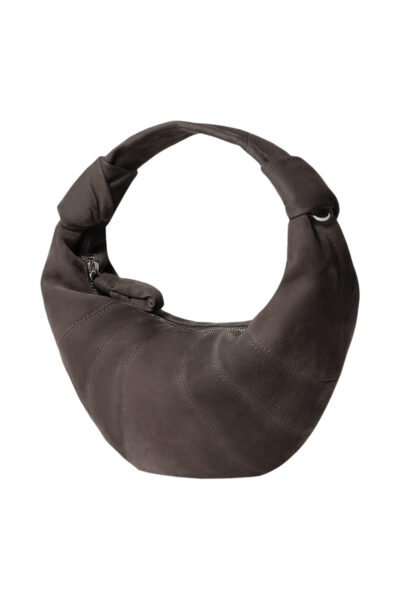 LEMAIRE Lemaire mini fortune croissant bag in alpaca nabuk Brown