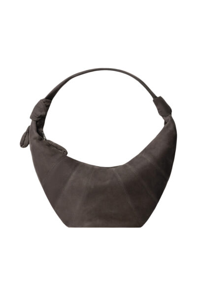 LEMAIRE Lemaire fortune croissant bag in alpaca nabuck Brown