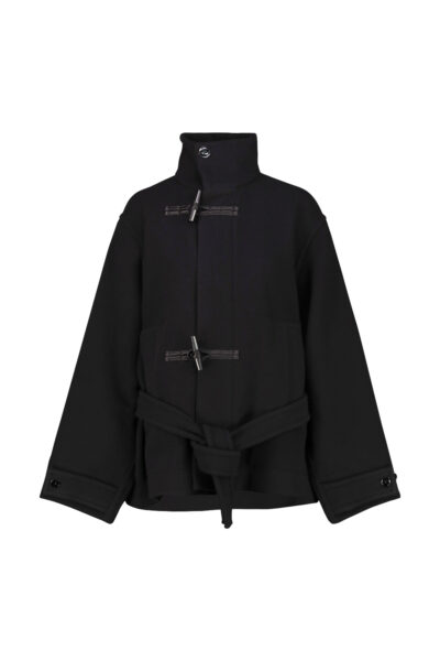 LEMAIRE SHORT DUFFLE COAT Black