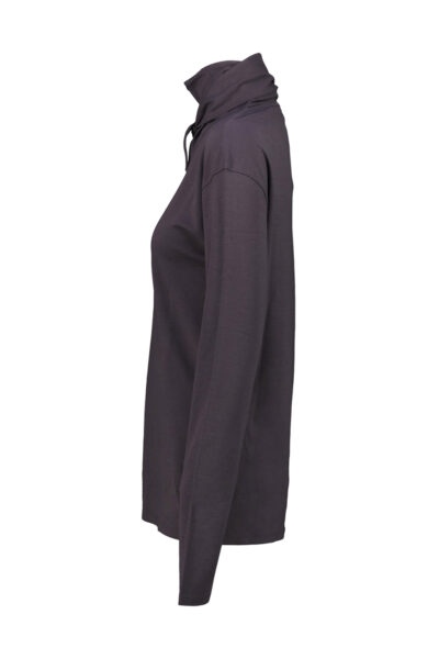 LEMAIRE LONG SLEEVE SCARF TOP Pink & Purple
