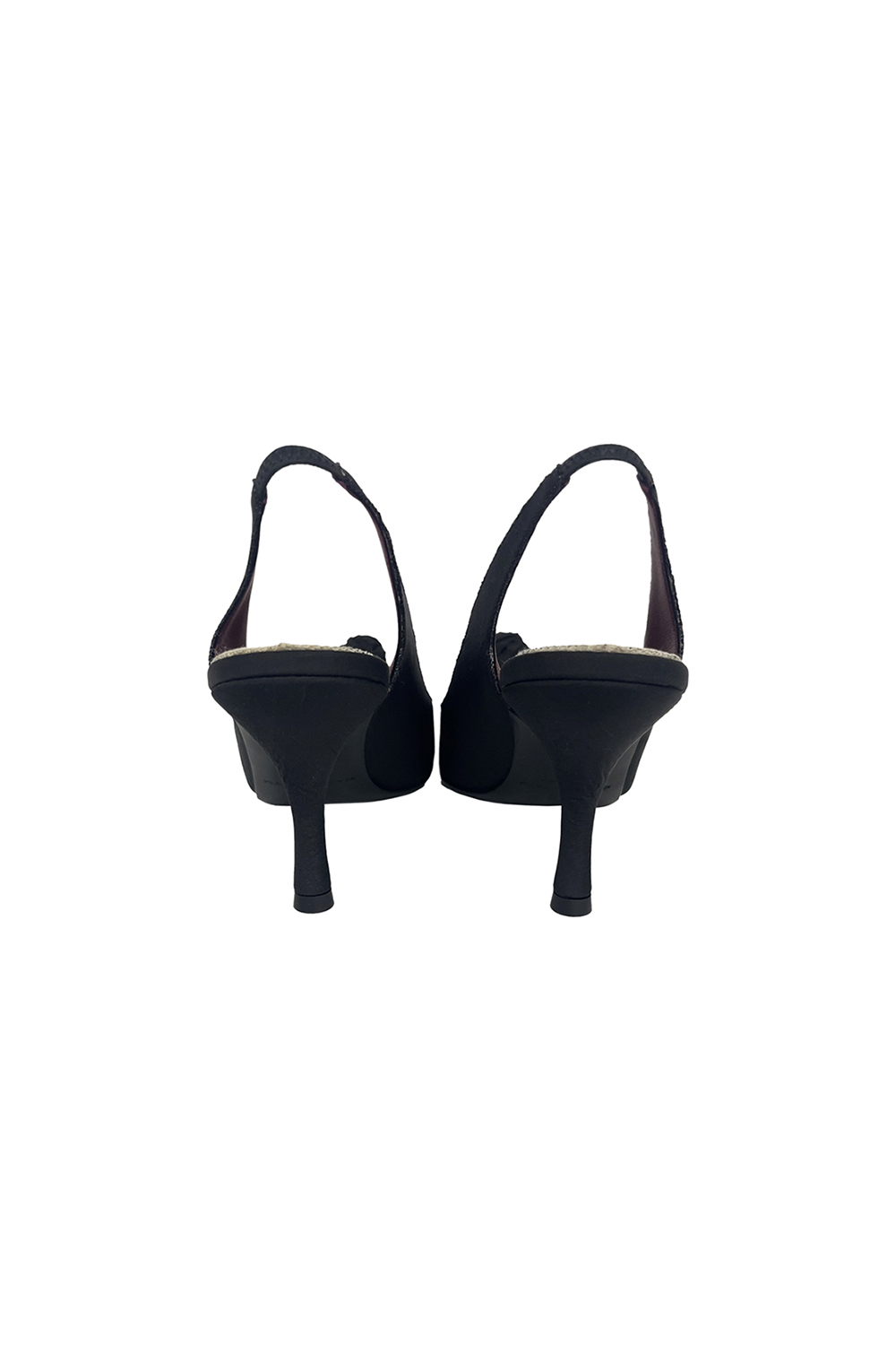 2661_18475.jpg MAGDA BUTRYM slingback in silk taffetà with rose Black