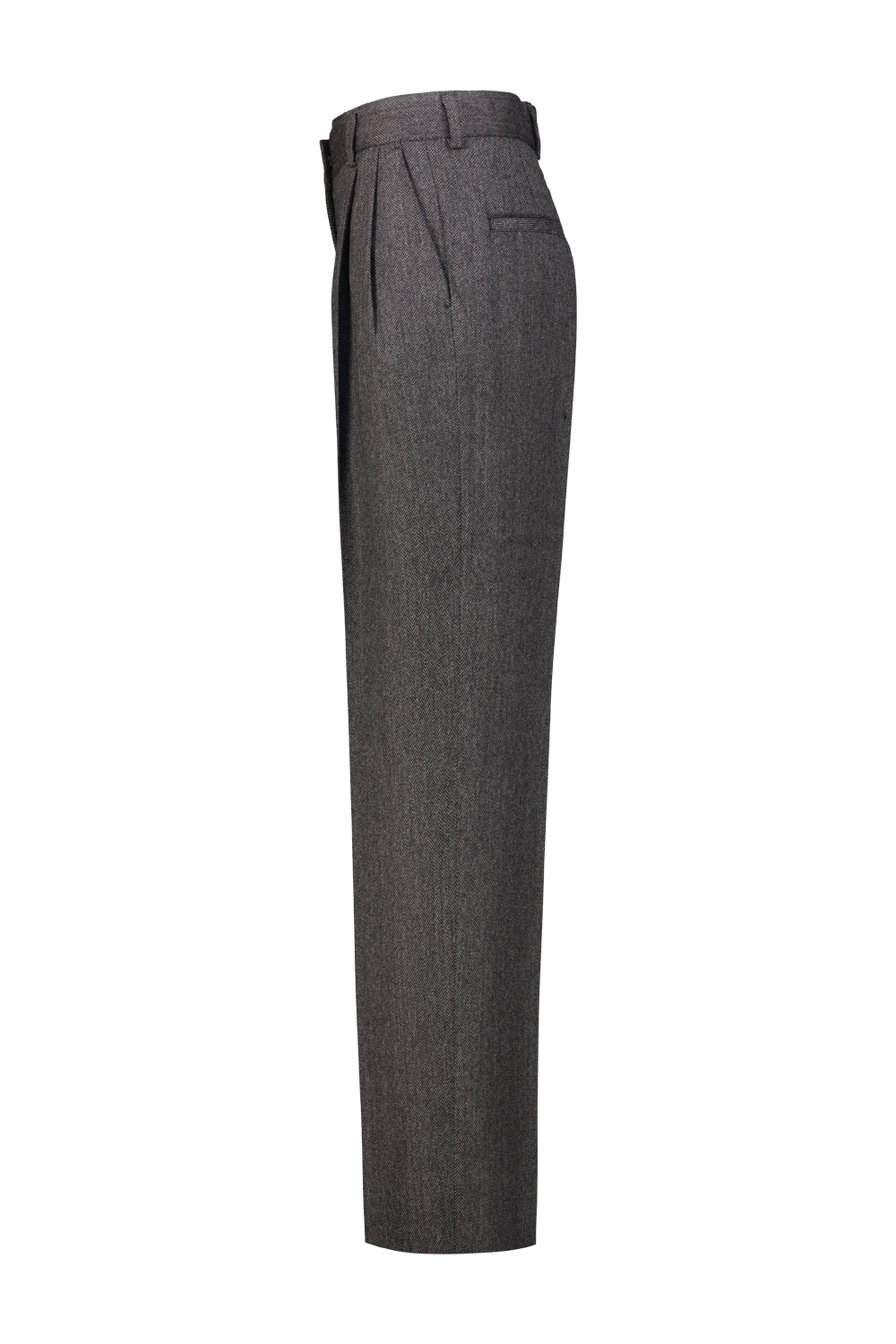 2690_18345.jpg TOTEME herringbone double pleat trousers Grey