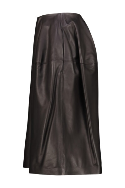 TOTEME Toteme Oversize Turtleneck - Nude & Neutrals TOTEME sculptural LEATHER skirt Black
