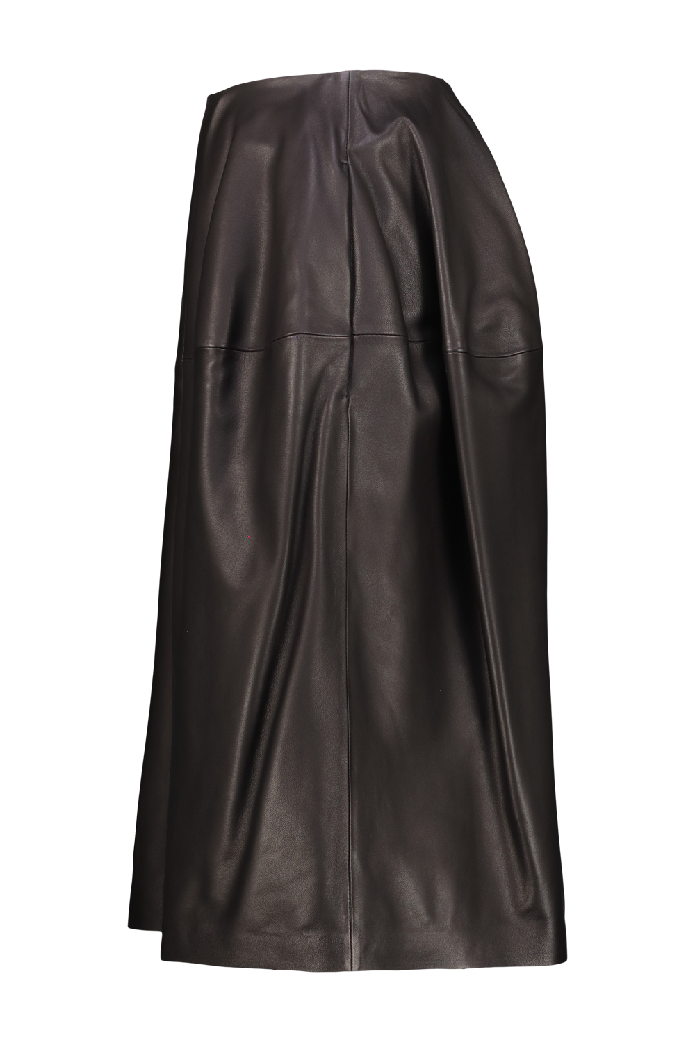 2693_18360.jpg TOTEME sculptural LEATHER skirt Black