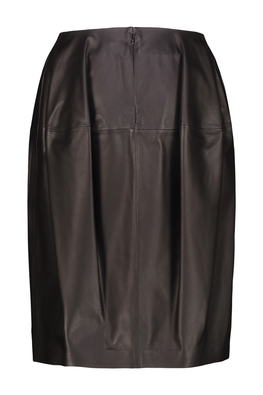 2693_18361.jpg TOTEME sculptural LEATHER skirt Black
