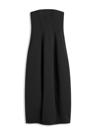 TOTEME Toteme Merino Crew-Neck Sweater - Black TOTEME strapless baloon dress Black
