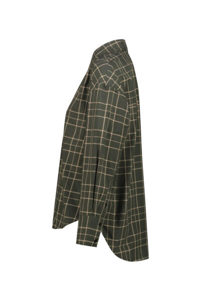 TOTEME Toteme Oversize Turtleneck - Nude & Neutrals TOTEME Boxy shirt Green