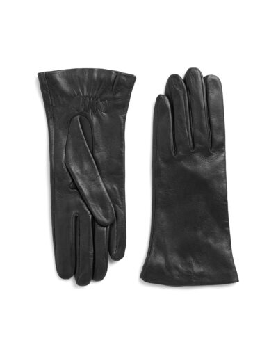TOTEME Toteme Merino Crew-Neck Sweater - Black TOTEME Leather glooves Black