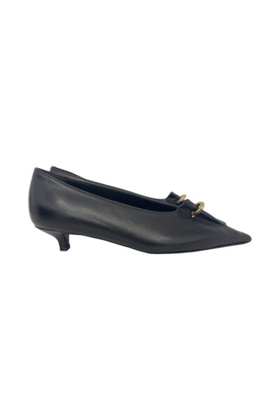 TOTEME pierced nappa pumps Black
