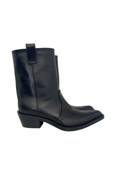 KHAITE CLIVE ANKLE BOOTS Black