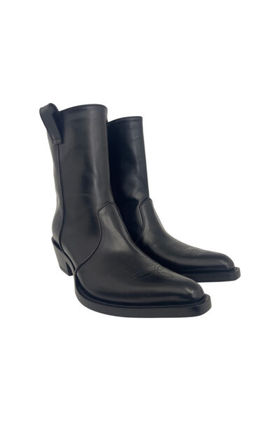 KHAITE CLIVE ANKLE BOOTS Black