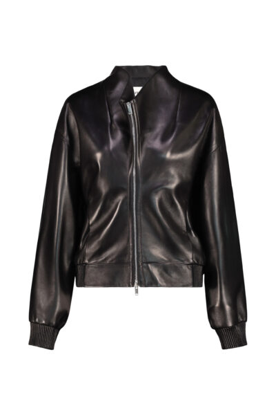 KHAITE Ixin leather Jacket Black