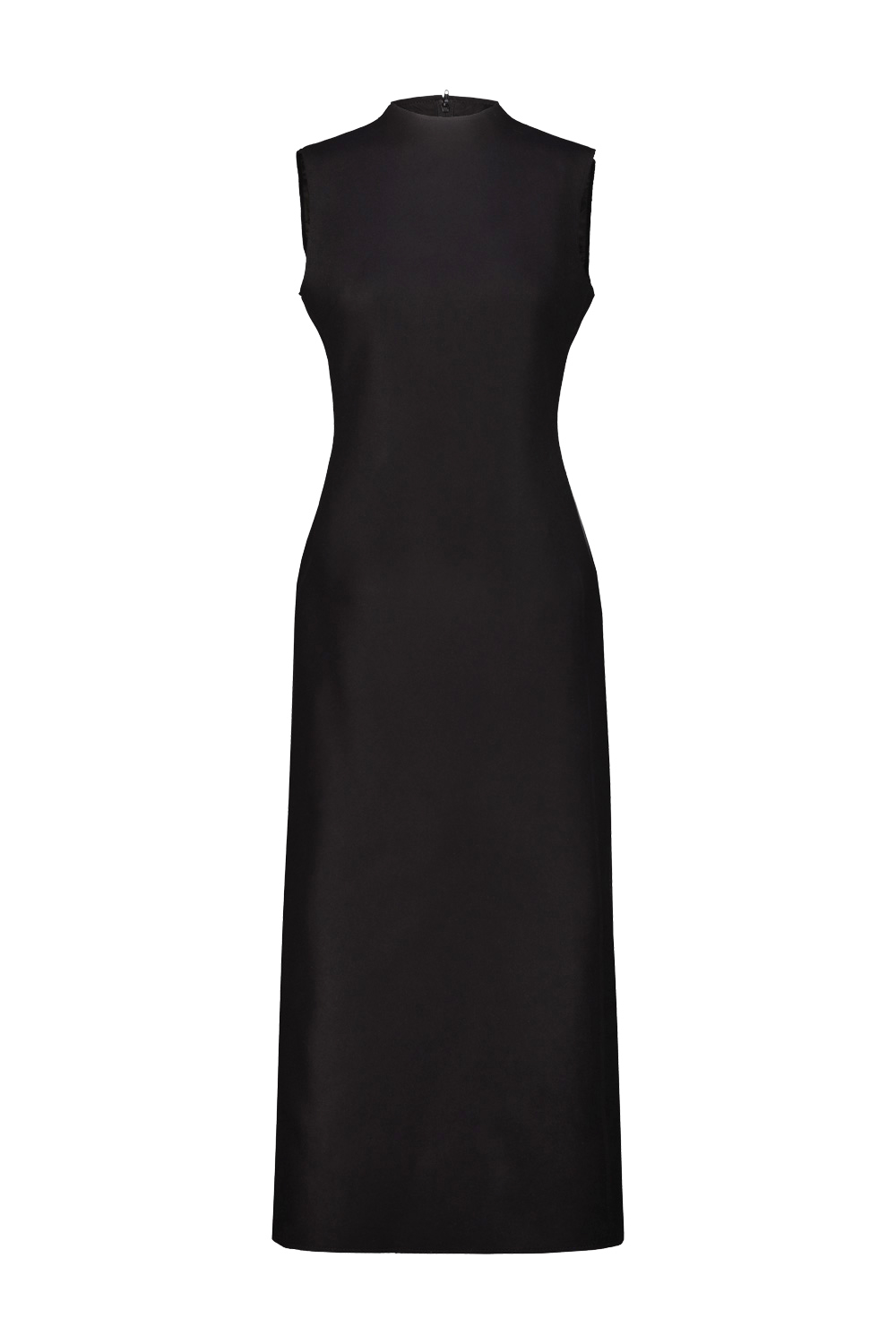 2741_18266.jpg MAISON MARGIELA sleeveless virgin wool maxi dress Black
