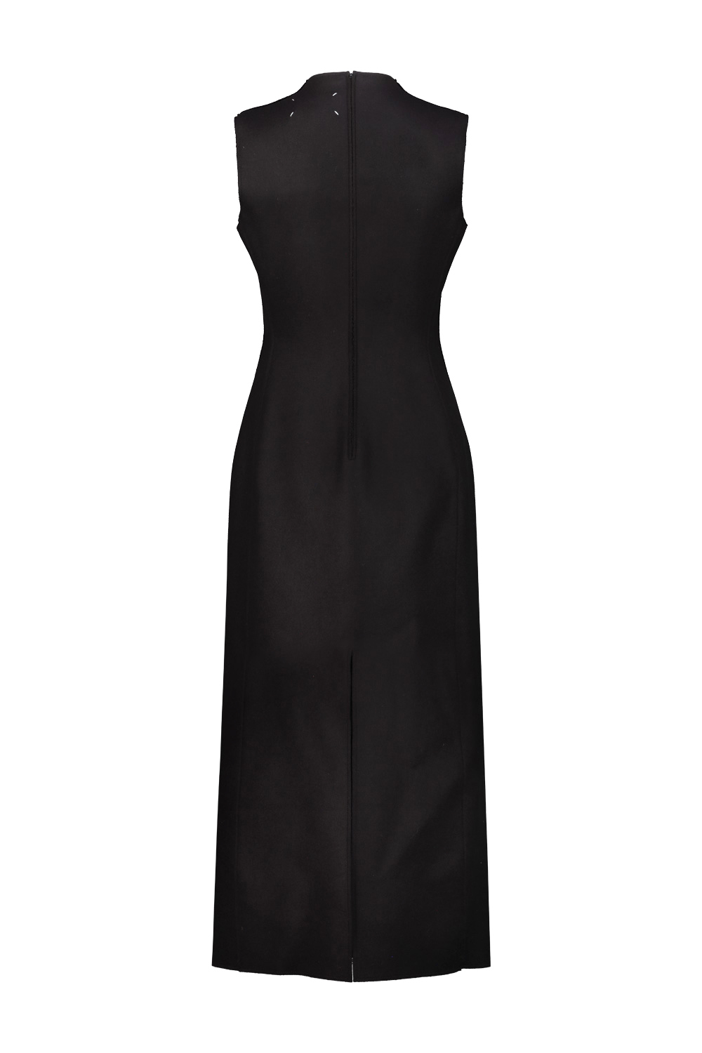 2741_18268.jpg MAISON MARGIELA sleeveless virgin wool maxi dress Black