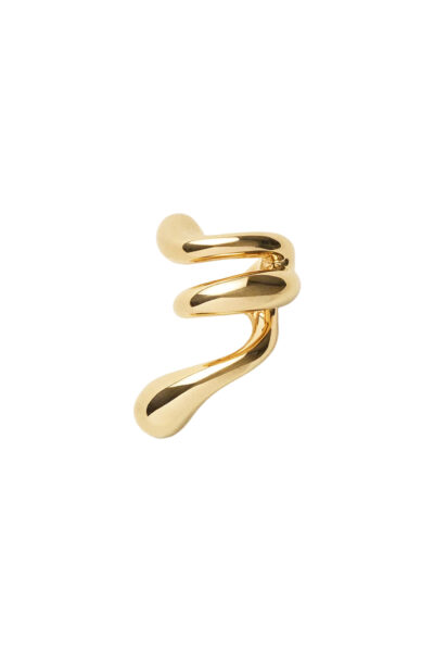 PANCONESI Blow up Forma ear cuff Metallic