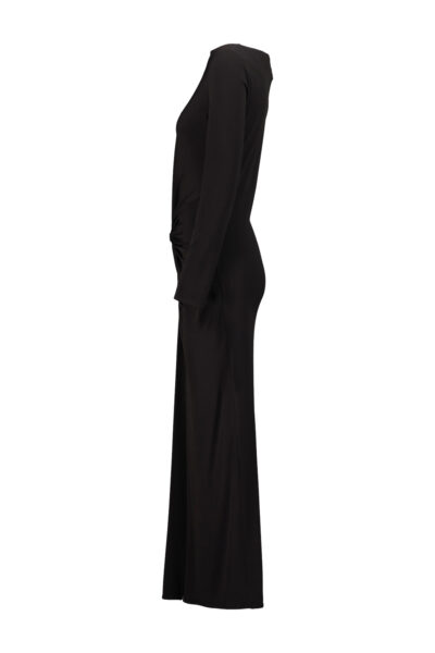 DRHOPE KNOT MIDI DRESS Black