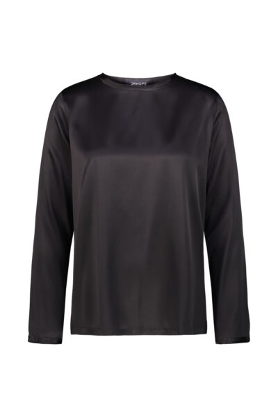 DRHOPE SILK TEE LS Black
