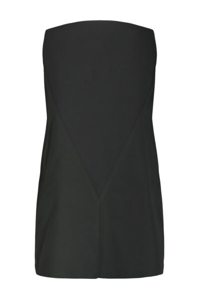RICK OWENS CROPPED SHEATH DRESS Black