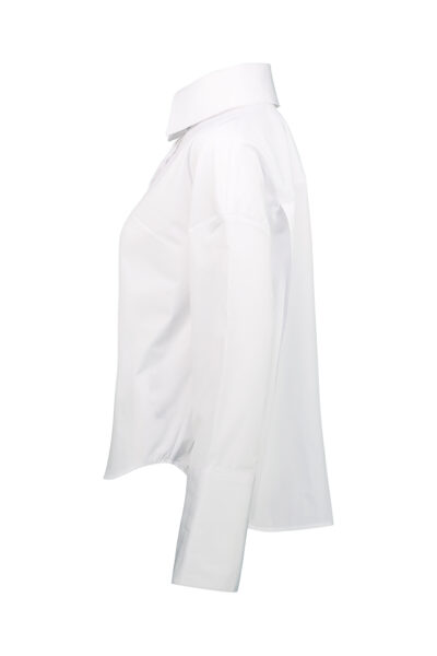 MATIERES FECALES DAPHNE DROPSHOULDER SHIRT White