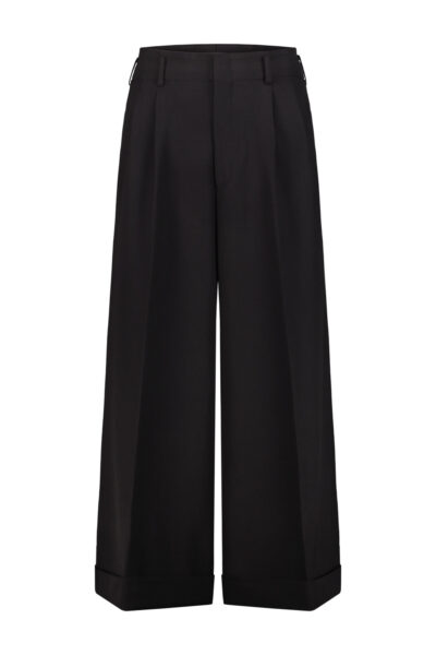 Comme Des Garçons Asymmetric Skirt - Black COMME DES GARÇONS tailored extra wide leg trousers Black