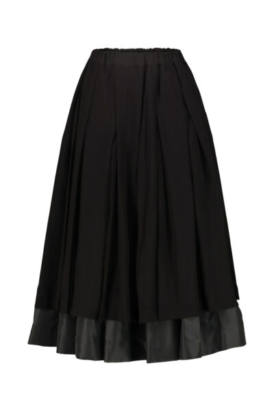 Comme Des Garçons Asymmetric Skirt - Black COMME DES GARÇONS double layer skirt Black
