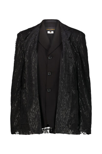 COMME DES GARÇONS double-layer blazer Black