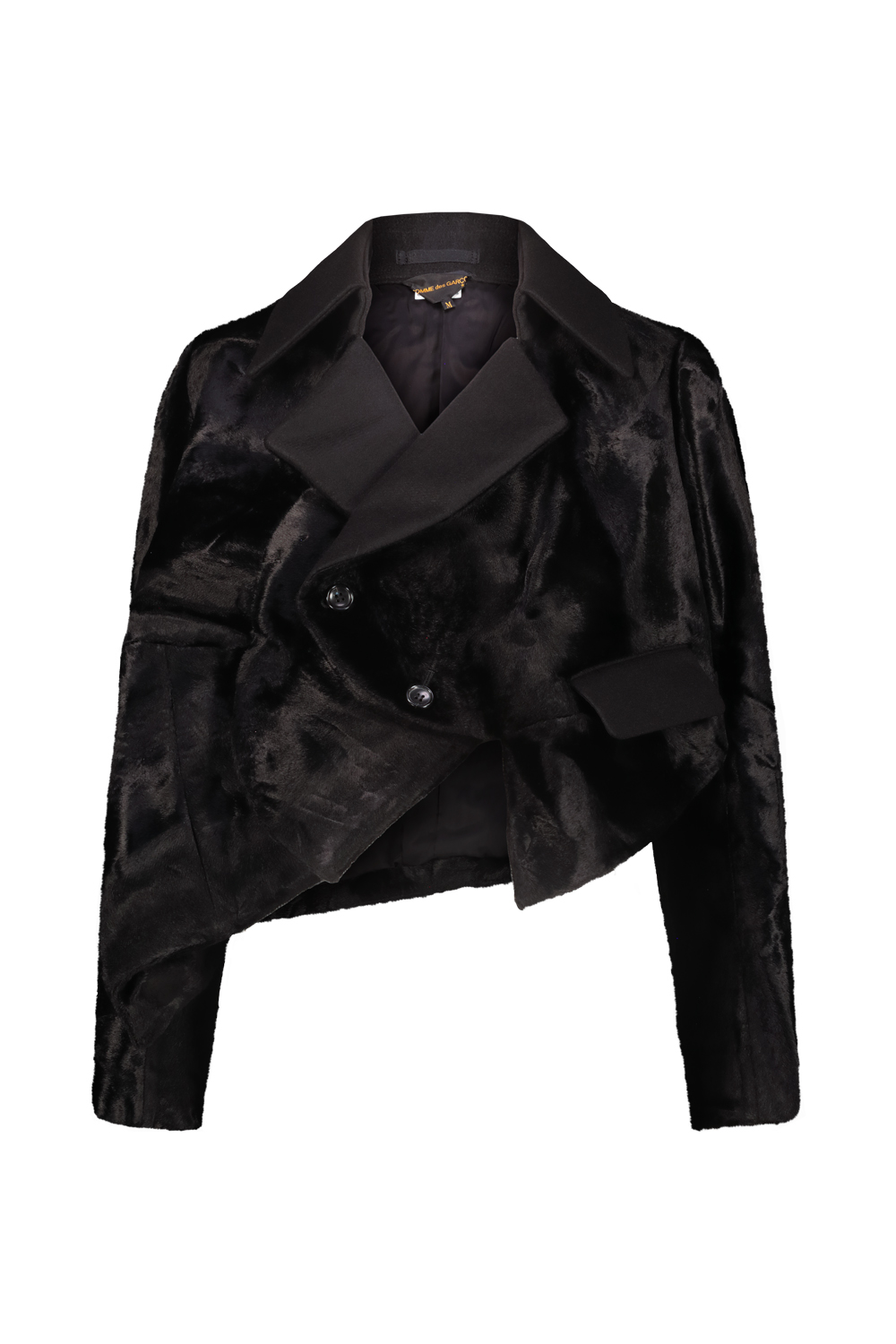 2801_18674.jpg COMME DES GARÇONS Velvet cropped jacket Black