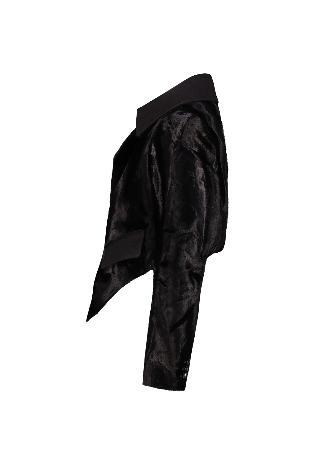 2801_18675.jpg COMME DES GARÇONS Velvet cropped jacket Black