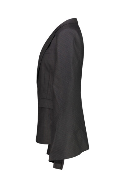 JUNYA WATANABE pinstriped wool cape-blaze Grey
