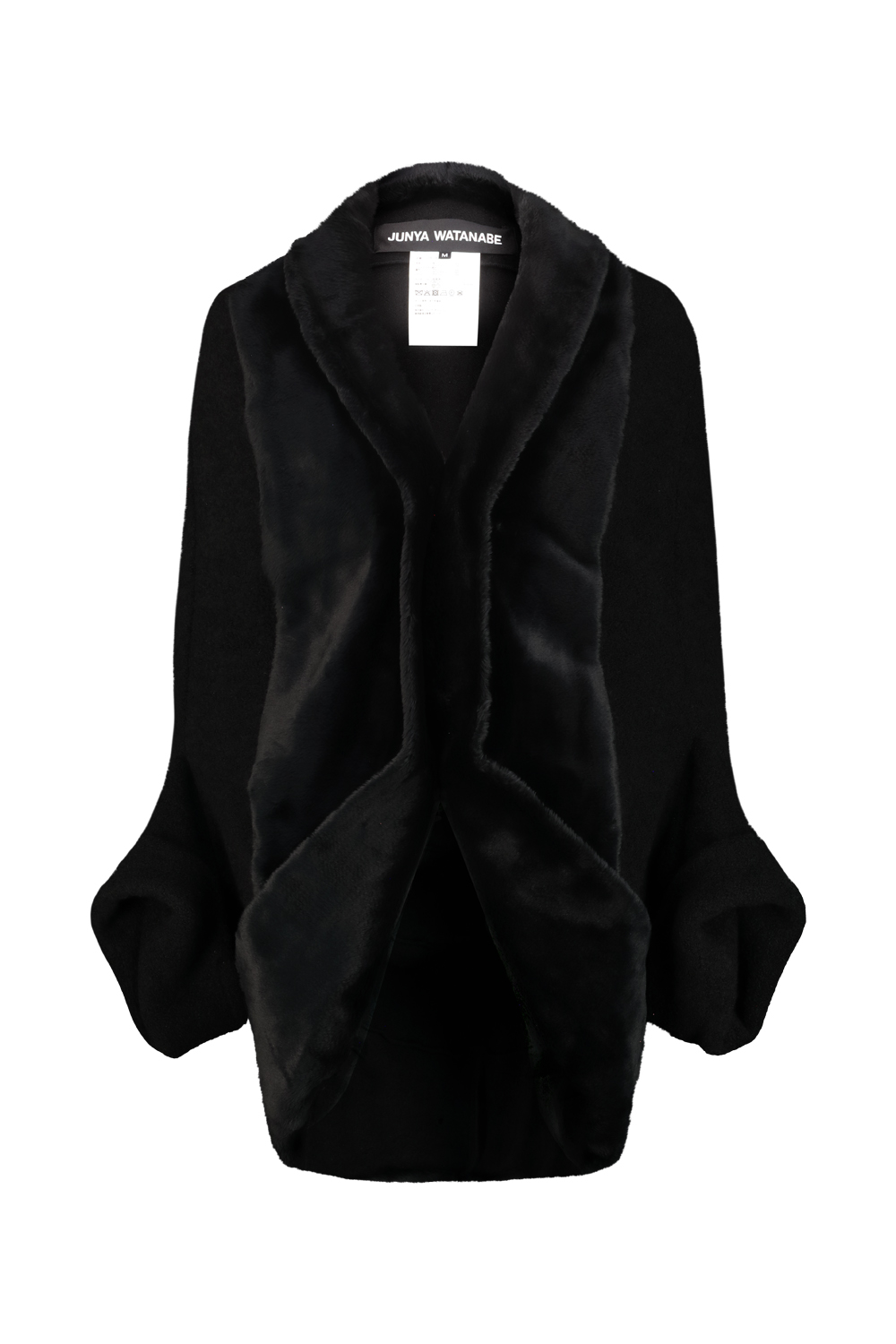 2807_18695.jpg JUNYA WATANABE bouclé wool and faux fur jacket Black