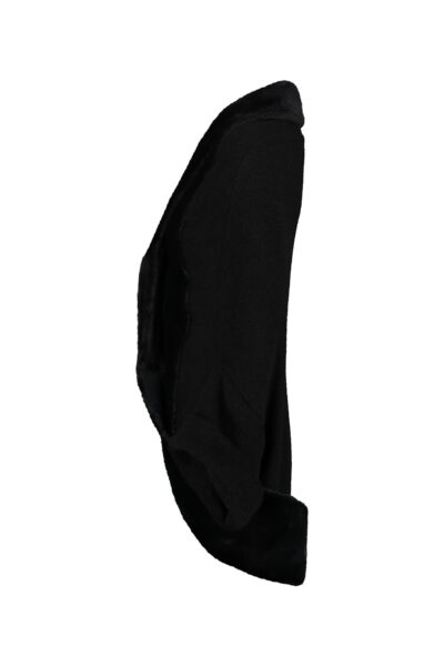 JUNYA WATANABE bouclé wool and faux fur jacket Black