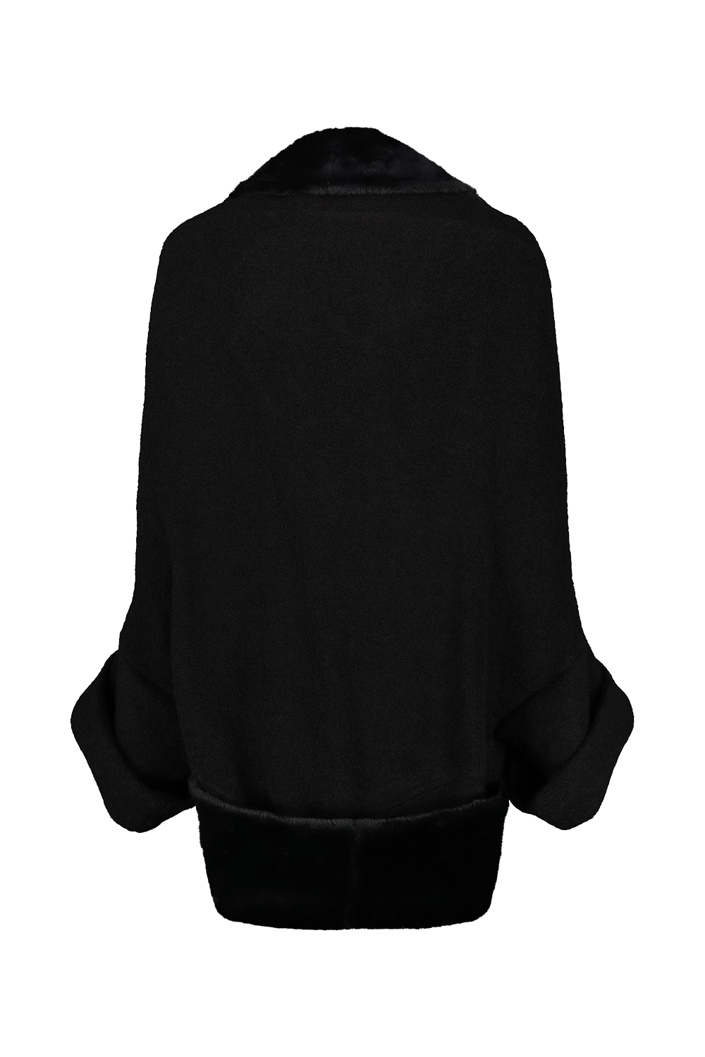 2807_18697.jpg JUNYA WATANABE bouclé wool and faux fur jacket Black