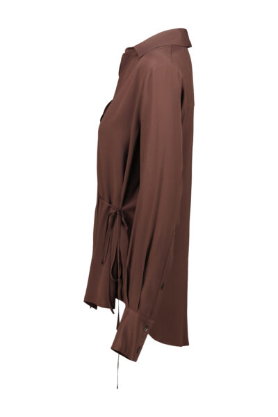 Comme Des Garçons Double Sleeves Shirt - Black DRHOPE POLO SHIRT WITH SIDE TIES Brown